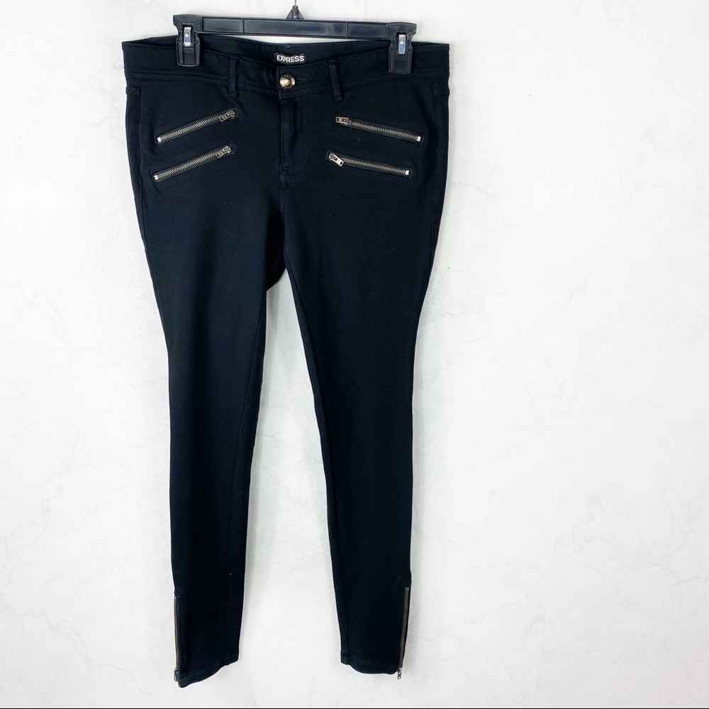 [Express] Black Zippered Pants